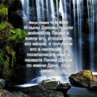 Picture 04 - Иисус Навин 19:47 RUSV - И сыны Дановы пошли войною - Bible Verse Picture