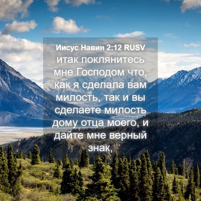 Picture 04 - Иисус Навин 2:12 RUSV - итак поклянитесь мне - Bible Verse Picture