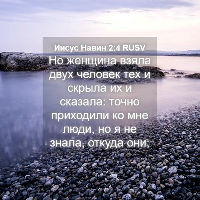 Picture 04 - Иисус Навин 2:4 RUSV - Но женщина взяла двух - Bible Verse Picture