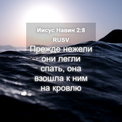 Picture 04 - Иисус Навин 2:8 RUSV - Прежде нежели они легли - Bible Verse Picture