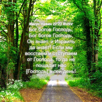 Picture 04 - Иисус Навин 22:22 RUSV - Бог богов Господь, Бог - Bible Verse Picture