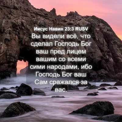 Picture 04 - Иисус Навин 23:3 RUSV - Вы видели всё, что сделал - Bible Verse Picture