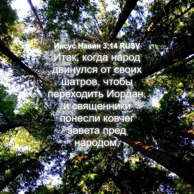 Picture 04 - Иисус Навин 3:14 RUSV - Итак, когда народ двинулся - Bible Verse Picture