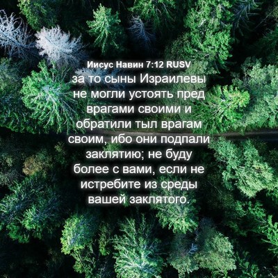 Picture 04 - Иисус Навин 7:12 RUSV - за то сыны Израилевы не - Bible Verse Picture