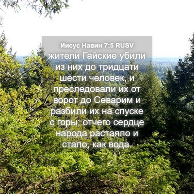 Picture 04 - Иисус Навин 7:5 RUSV - жители Гайские убили из - Bible Verse Picture