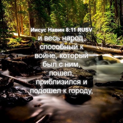 Picture 04 - Иисус Навин 8:11 RUSV - и весь народ, способный к - Bible Verse Picture