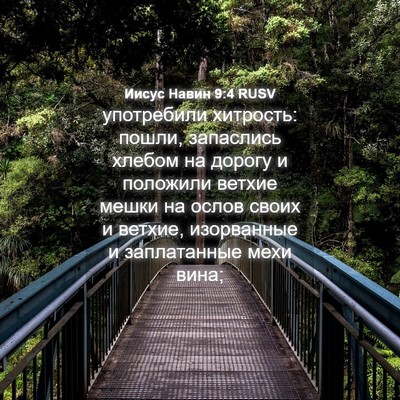 Picture 04 - Иисус Навин 9:4 RUSV - употребили хитрость: - Bible Verse Picture