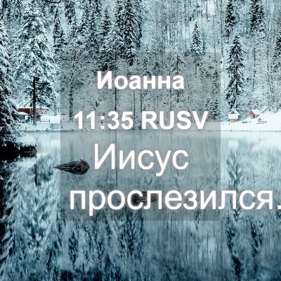 Picture 04 - Иоанна 11:35 RUSV - Иисус - Bible Verse Picture