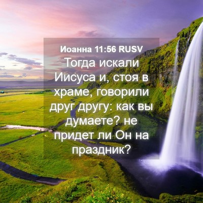 Picture 04 - Иоанна 11:56 RUSV - Тогда искали Иисуса и, стоя - Bible Verse Picture