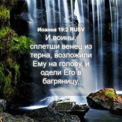 Picture 04 - Иоанна 19:2 RUSV - И воины, сплетши венец из - Bible Verse Picture