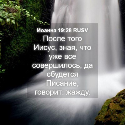 Picture 04 - Иоанна 19:28 RUSV - После того Иисус, зная, что - Bible Verse Picture