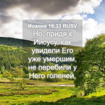 Picture 04 - Иоанна 19:33 RUSV - Но, придя к Иисусу, как - Bible Verse Picture