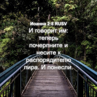 Picture 04 - Иоанна 2:8 RUSV - И говорит им: теперь - Bible Verse Picture