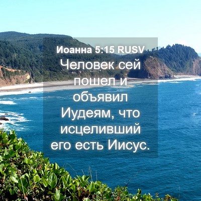 Picture 04 - Иоанна 5:15 RUSV - Человек сей пошел и - Bible Verse Picture