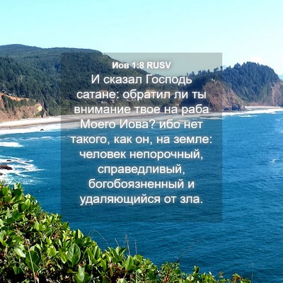 Picture 04 - Иов 1:8 RUSV - И сказал Господь сатане: - Bible Verse Picture