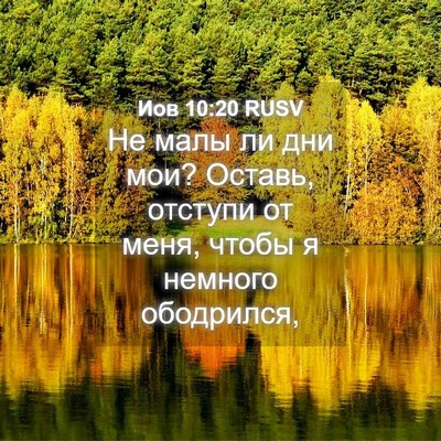 Picture 04 - Иов 10:20 RUSV - Не малы ли дни мои? Оставь, - Bible Verse Picture