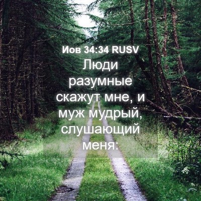 Picture 04 - Иов 34:34 RUSV - Люди разумные скажут мне, и - Bible Verse Picture