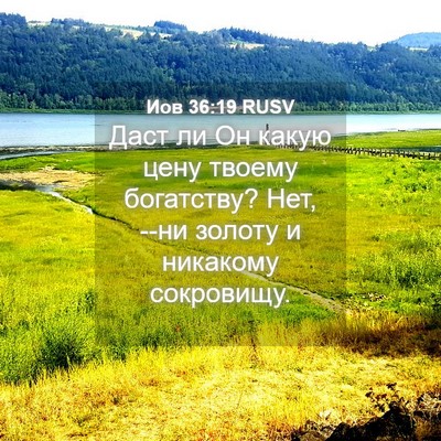 Picture 04 - Иов 36:19 RUSV - Даст ли Он какую цену - Bible Verse Picture