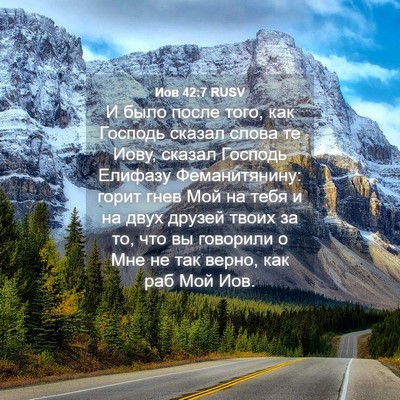 Picture 04 - Иов 42:7 RUSV - И было после того, как - Bible Verse Picture