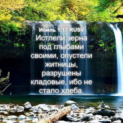 Picture 04 - Иоиль 1:17 RUSV - Истлели зерна под глыбами - Bible Verse Picture