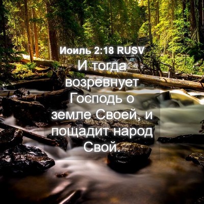 Picture 04 - Иоиль 2:18 RUSV - И тогда возревнует Господь - Bible Verse Picture