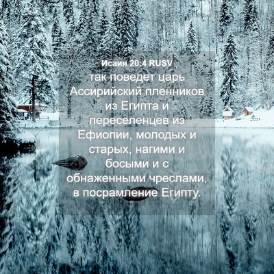 Picture 04 - Исаия 20:4 RUSV - так поведет царь - Bible Verse Picture