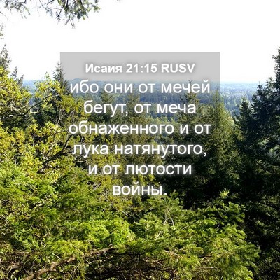 Picture 04 - Исаия 21:15 RUSV - ибо они от мечей бегут, от - Bible Verse Picture
