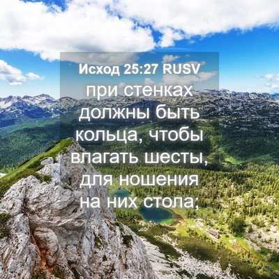 Picture 04 - Исход 25:27 RUSV - при стенках должны быть - Bible Verse Picture