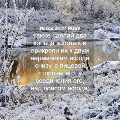 Picture 04 - Исход 28:27 RUSV - также сделай два кольца - Bible Verse Picture