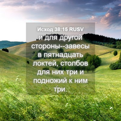 Picture 04 - Исход 38:15 RUSV - и для другой - Bible Verse Picture