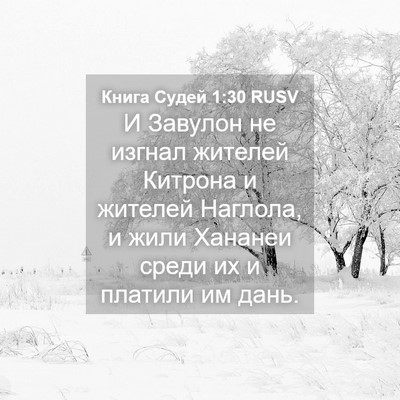 Picture 04 - Книга Судей 1:30 RUSV - И Завулон не изгнал - Bible Verse Picture