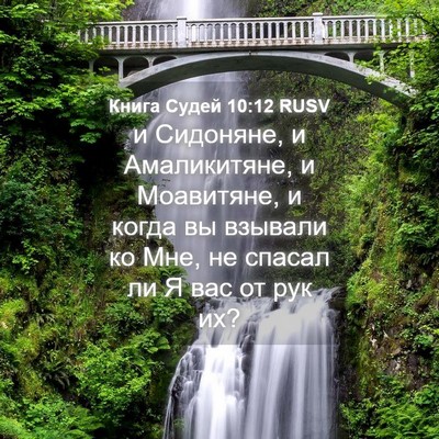 Picture 04 - Книга Судей 10:12 RUSV - и Сидоняне, и Амаликитяне, - Bible Verse Picture