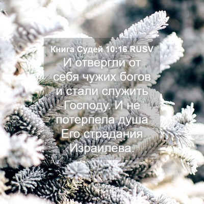 Picture 04 - Книга Судей 10:16 RUSV - И отвергли от себя чужих - Bible Verse Picture