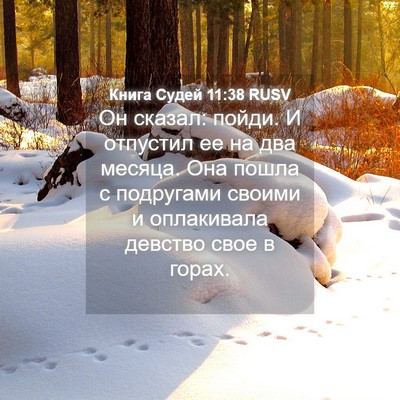 Picture 04 - Книга Судей 11:38 RUSV - Он сказал: пойди. И - Bible Verse Picture