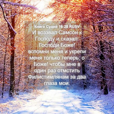 Picture 04 - Книга Судей 16:28 RUSV - И воззвал Самсон к Господу - Bible Verse Picture
