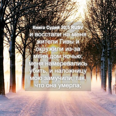 Picture 04 - Книга Судей 20:5 RUSV - и восстали на меня жители - Bible Verse Picture