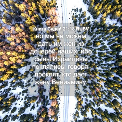 Picture 04 - Книга Судей 21:18 RUSV - но мы не можем дать им жен - Bible Verse Picture