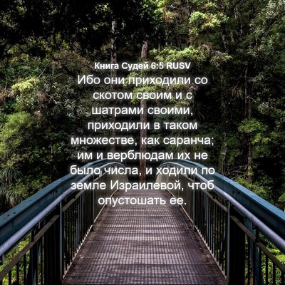 Picture 04 - Книга Судей 6:5 RUSV - Ибо они приходили со - Bible Verse Picture