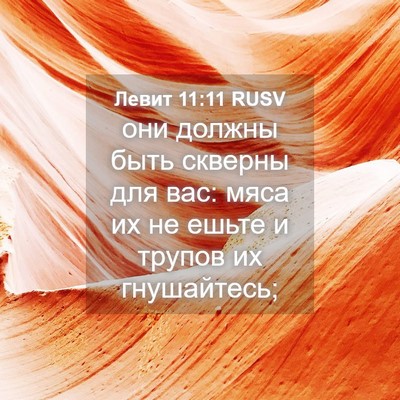 Picture 04 - Левит 11:11 RUSV - они должны быть скверны - Bible Verse Picture