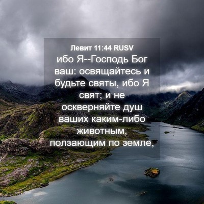 Picture 04 - Левит 11:44 RUSV - ибо Я--Господь Бог ваш: - Bible Verse Picture
