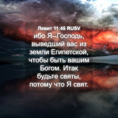 Picture 04 - Левит 11:45 RUSV - ибо Я--Господь, выведший - Bible Verse Picture