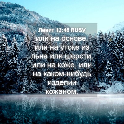 Picture 04 - Левит 13:48 RUSV - или на основе, или на утоке - Bible Verse Picture