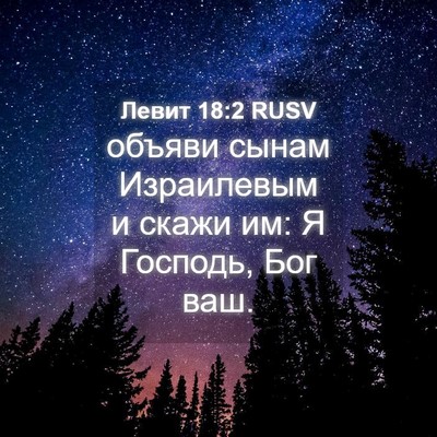 Picture 04 - Левит 18:2 RUSV - объяви сынам Израилевым и - Bible Verse Picture