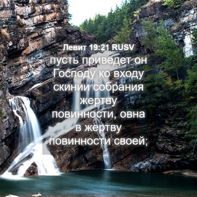 Picture 04 - Левит 19:21 RUSV - пусть приведет он Господу - Bible Verse Picture