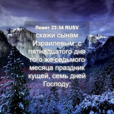 Picture 04 - Левит 23:34 RUSV - скажи сынам Израилевым: с - Bible Verse Picture