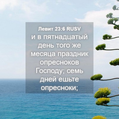 Picture 04 - Левит 23:6 RUSV - и в пятнадцатый день того - Bible Verse Picture
