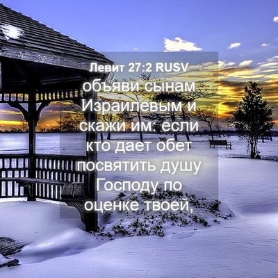 Picture 04 - Левит 27:2 RUSV - объяви сынам Израилевым и - Bible Verse Picture