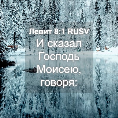 Picture 04 - Левит 8:1 RUSV - И сказал Господь Моисею, - Bible Verse Picture