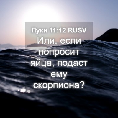Picture 04 - Луки 11:12 RUSV - Или, если попросит яйца, - Bible Verse Picture