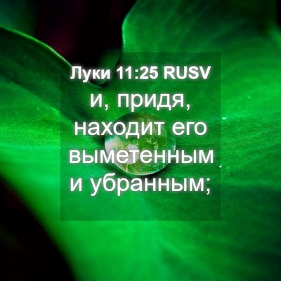 Picture 04 - Луки 11:25 RUSV - и, придя, находит его - Bible Verse Picture